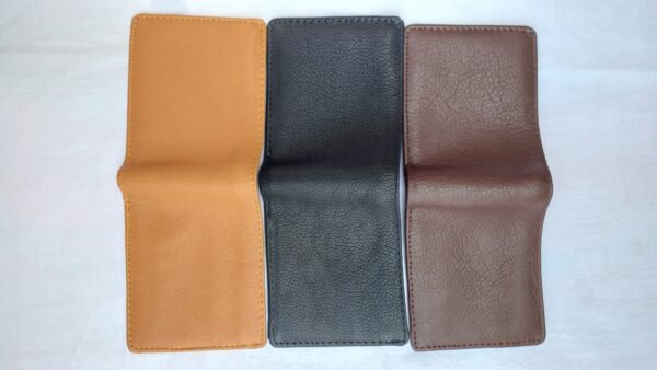 Ultra-soft genuine leather wallet for men - bi-fold black