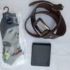Premium gift set for men - leather belt wallet and socks