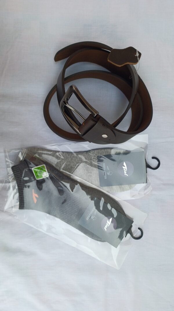 mens-leather-belt-ankle-socks-combo-pack Belt and socks combo for men - daily essentials